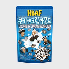 [HBAF] 바프 쿠키앤크림 아몬드 190g, 단품