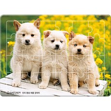 24조각 판퍼즐 - 시니어퍼즐 강아지, 단품