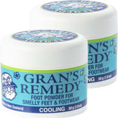 뉴질랜드 GRANS REMEDY 발냄새완화 쿨링파우더 50g, 1개입, 2개