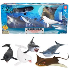 아쿠아피규어 5종세트 장난감 상어 고래 모형완구