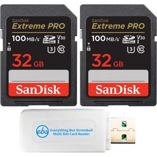 SanDisk 32GB투팩 Extreme Pro Memory Card는 Nikon D3400 D3300 D750 D5500 D5300 D500 AW130 W100 L, 32GB 2 Pack - d5300