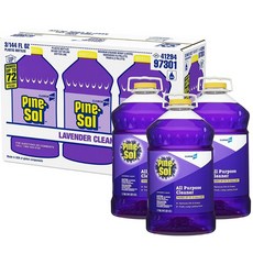 New look All Purpose Cleaner Lavender Clean 다목적 클리너 라벤더 클린 청소세제 Pine Sol 144 Oz 4.25L 3팩