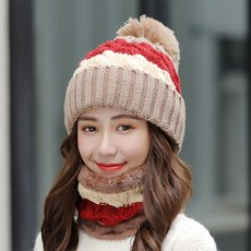 여성겨울털모자