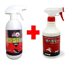 개미 빈대 거미약 10배강력 슈퍼킬라500ml+저독성 벅스올킬500ml 묶음 살충제 해충제 사은품칫솔세트(중복구매도1개), 1개