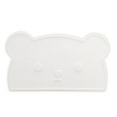 더우드랜드 르디테일 미뇽 곰 이유식매트, 화이트, 1개