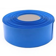 호환 18650 Lipo 배터리 PVC 열 수축 튜브 파란색 랩 팩 너비 절연 필름 리튬 케이스 케이블 슬리브 1 계량기