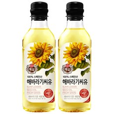 백설 해바라기씨유 500ml, 2개