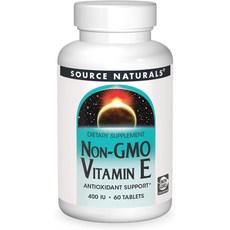 소스내추럴스 Non-GMO 비타민 E 268 mg (400 IU) 60정, 1개