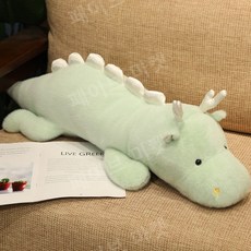 청룡인형 대형 바디필로우 드래곤 용 애착 쿠션, 70cm, 그린 - 태기스청룡인형