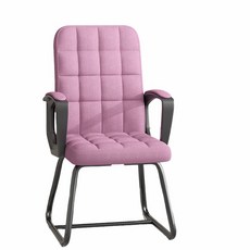 CNTCSM컴퓨터의자 가정용 사무용 의자 편안하고 오래 앉아 회의용 의자 기숙사 의자 사무실 의자 등받이, 핑크-패브릭+라텍스방석,