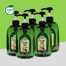 미라클버블 친환경 주방세제 1000ml X 5개 친환경인증 고시1종 과일야채 세척가능