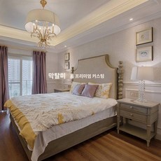 미카르트 모리 인상 원목 침대 모리 그레이 패브릭 소프트백 침대 심플 라이트 럭셔리 원목 침대, 컬러 사이즈 콜록 맞춤, 조립식 선반 침대, 1800mmx2000mm