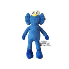 Kaws X 카우스인형 스페셜에디션 핑크블랙 2개세트 봉제인형 신혼집선물 친구선물, 블루 BBF + 90 센치 메터cm