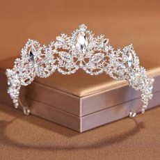 [크라운로얄] Itacazzo 신부 머리 장식 클래식 티라 여성 결혼식 생일 파티에 적합