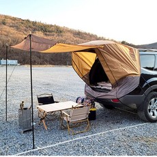 차박텐트 사이즈확인 코나 베뉴 i30 넥쏘 니로 셀토스 스토닉 모닝 쏘울, 스텔스차박텐트(L/오렌지), 1개