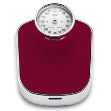 ADE 욕실 저울 체중계 수동식 기계식 저울 몸무게 바디체중계, 레드, 1개