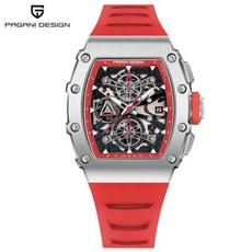 메탈시계 남성시계 남자 PAGANI DESIGN 2023 캐쥬얼 쿼츠 40mm 배럴 할로우 사파이어 유리 크로노그래프 신제품