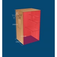 스터디 큐브 가정용 독서실 책상 원목 1인 공부방, R82- 개인 실 크기 및 색상 맞춤형