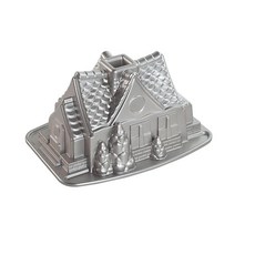 Nordic Ware 진저브레드 하우스 듀엣 팬, 진저브레드 하우스 번트 팬, 1개