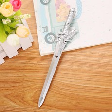 루미에르 샵 독창적 중성펜 큐트 학생 이백봉 황제를 구함 보검 수성 싸인펜 네임펜, 실버