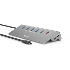 넥스트 이지넷유비쿼터스 퀵차지 PD 8포트 USB3.0 허브 NEXT-331TC-PD (영샵) USB허브, 실버