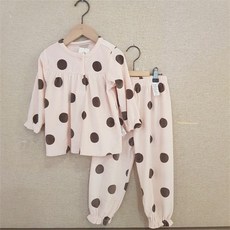 모이모이깜피 NC05 극세사스판잠옷 MO20FW핑크도트