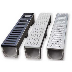 농촌배수로 공장 마당 정원배수로 (주문제작 가능), 폭 15x높이 10x길이 100cm, 1개