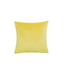 MACT-벨벳 베개 커버 55x5 560x60cm 부드러운 솔리드 장식 스퀘어 쿠션 케이스 소파 침실 자동차 홈 아늑한 ES, 40x40cm, Yolk Yellow, 1개