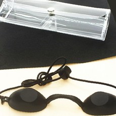 LED 마스크 눈보호 눈가리개 불빛 선글라스 고글 안경 레이저 보호안대, 1개