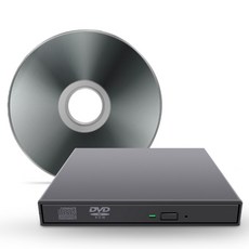 NEXT USB DVD CD 외장형 플레이어 슬림형 휴대형 CD롬, 블랙