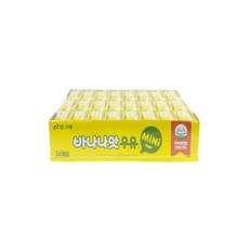 빙그레 바나나맛 우유 미니 120ml x 24팩 1box, 24개