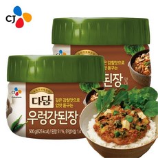 씨제이제일제당 CJ제일제당 다담 우렁강된장500g x6개