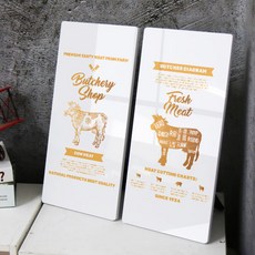 고기부위아크릴액자