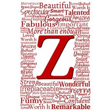 Z : 영감을주는 모노그램 노트 (초기 워드 아트 노트), 단일옵션
