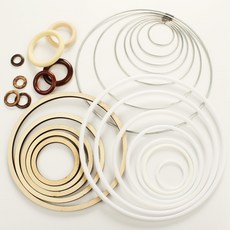나무링 메탈링 드림캐쳐재료 DIY, 플라스틱 링16cm(2개)