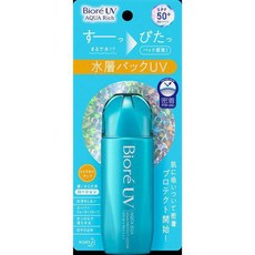 카오 Biore 비오레 UV 아쿠아리치 아쿠아 프로텍트 로션 70ml SPF50+ PA++++ [선크림 얼굴 바디용], 단일, 1개