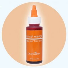 쉐프마스터 리쿠아젤(반액상) 대용량색소(65g) 선셋오렌지sunset orange식용색소, 65g, 1개