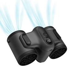 허리선풍기 휴대용 등풍기 벨트선풍기 개인 허리 장착 선풍기 10000Mah 충전식 배터리 조용한 웨어러블 에어컨, [02] black, 02 black, 02 black