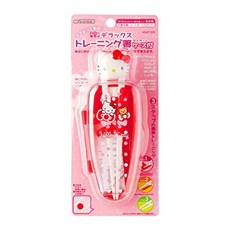 스케이터 DX 트레이닝 젓가락 14cm 케이스 포함 헬로 키티 곰돌이 리본 연습 젓가락 어린이용 ADXT1DS, 4개, 상품명참조