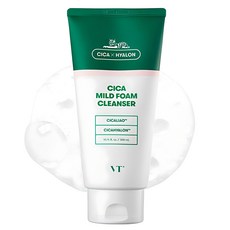 VT COSMETICS 老虎積雪草溫和泡沫洗面乳, 300ml, 1條