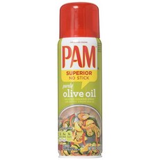 Pam 팜유 0칼로리 쿠킹 스프레이 엑스트라 버진 올리브 오일 141g, 5 Ounce (Pack of 2)