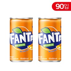 환타 오렌지 190ml 90개 탄산음료 청량음료 과일음료