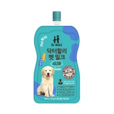 애견 닥터할리 펫 밀크 시니어 200ml 2개발송 개전용 강아지이온음료, 2개