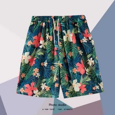 남성용 동남아 반바지 하와이 여름패션 캐쥬얼 팬츠, 상세페이지 참고