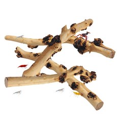 Hamiledyi Aquarium Driftwood Branches 4PCS Assorted Size Tree Trunks Aquarium Wood Decor Fish Tan, 1개