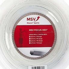 MSV FOCUS HEX 1.10mm 단품 테니스스트링 엠에스브이 포커스헥스 화이트