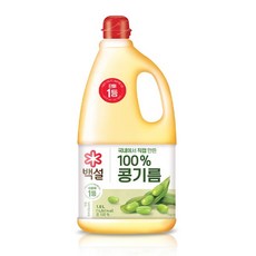 백설 콩기름, 4개, 1.8L