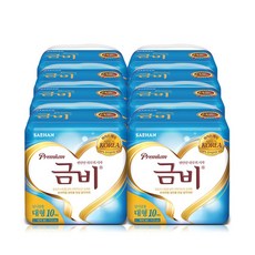 금비 프리미엄 와이드 매직테이프 대형 10매 x 8 성인 기저귀, 8개, 10개