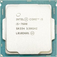 컴퓨터 CPU 프로세서 인텔 코어 I57600 3.5GHz 쿼드코어 쿼드 스레드 6M 65W LGA 1151 - i57600