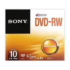 영상플레이어 SONY DVD레코더 DVD-RW 4.7GB 2x 10P CD레코더 레코더, 본상품, 1개 - 소니씨디플레이어